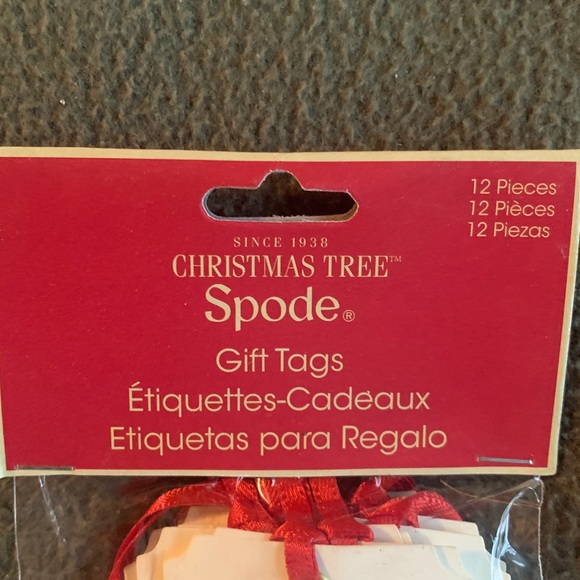 NIP Spode “Christmas Tree” gift tags. 3 packages of 12. Approx 1 3/4” x 3 3/4” - Picture 14 of 16